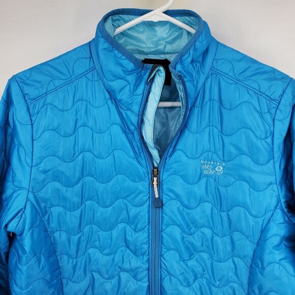 Mountain Hardwear Thermostatic Lightweight Blue Hiking Quilted Puffer Jacket S - Picture 9 of 10